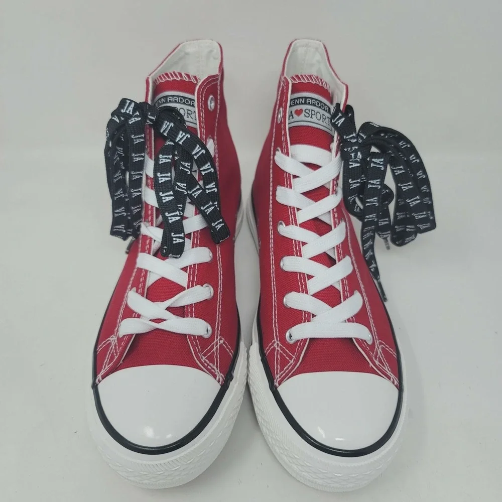 Jenn Ardor Sneakers Women's Sz 9.5 M High Top Red Canvas